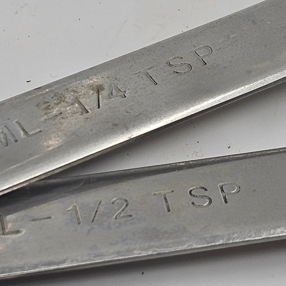 Farberware Stainless Steel Measuring Spoons Set of 4 Silver Kitchen Tools